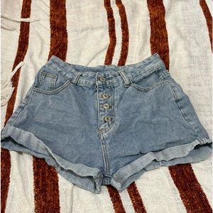 denim shorts